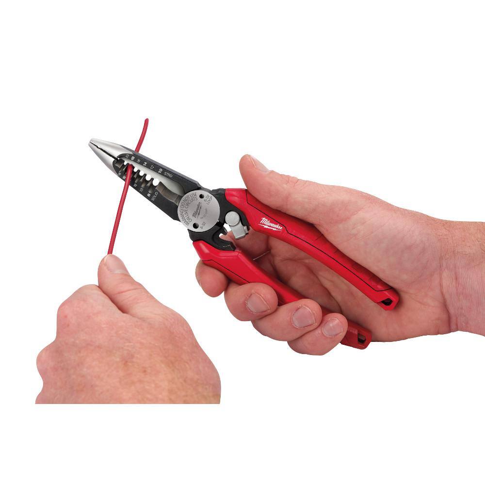 7.75 in. Combination Electricians 6-in-1 Wire Stripper/Cutter Pliers