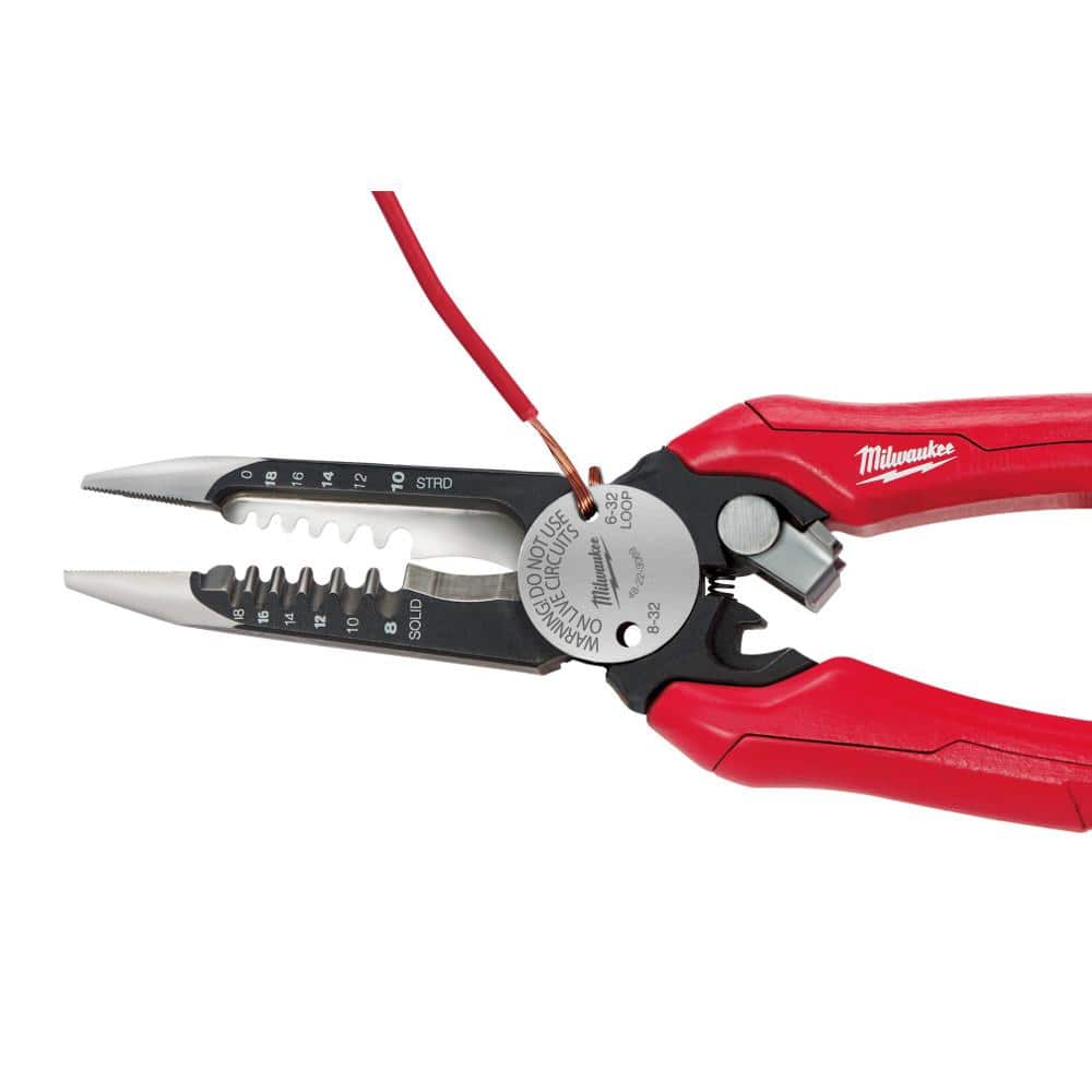 7.75 in. Combination Electricians 6-in-1 Wire Stripper/Cutter Pliers