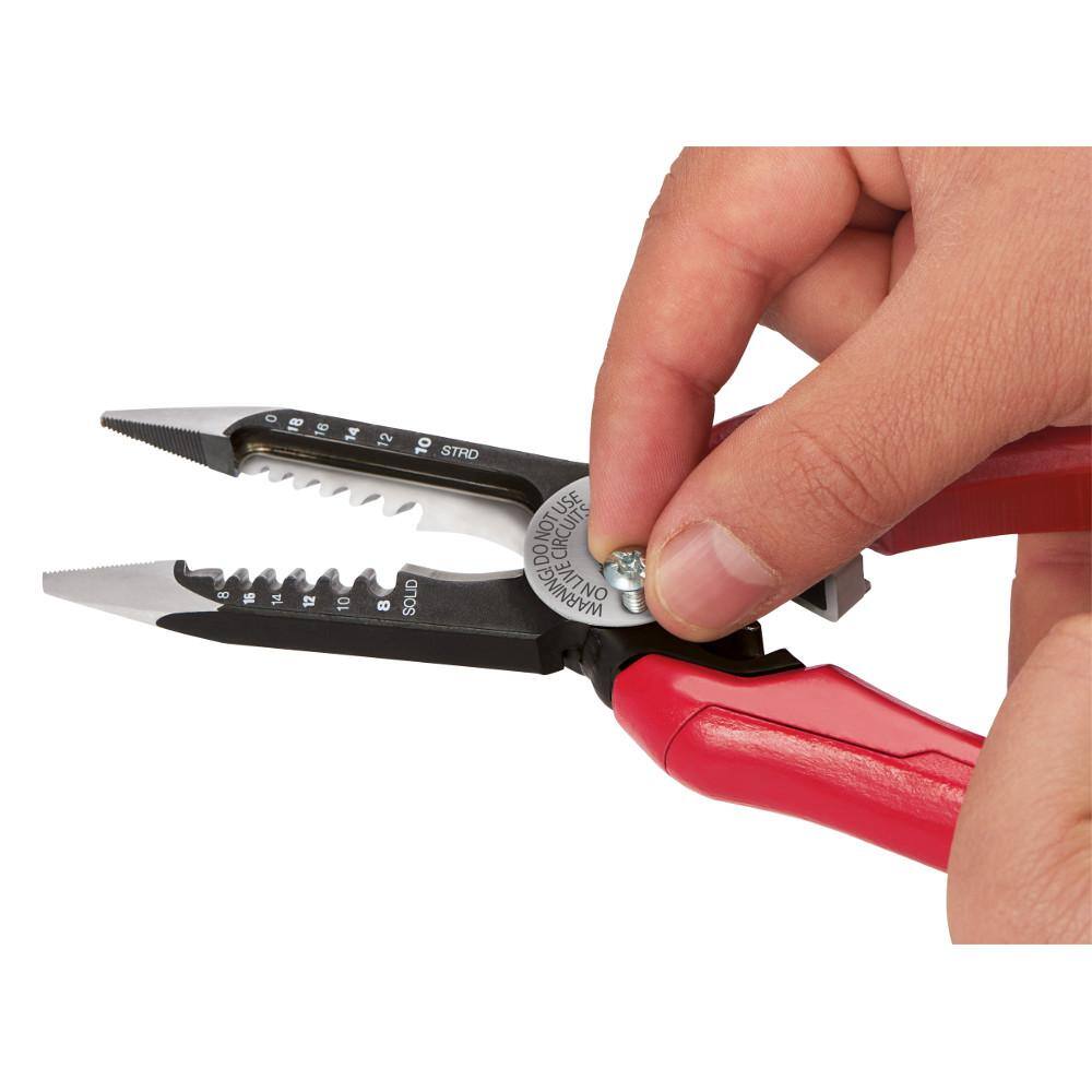 7.75 in. Combination Electricians 6-in-1 Wire Stripper/Cutter Pliers