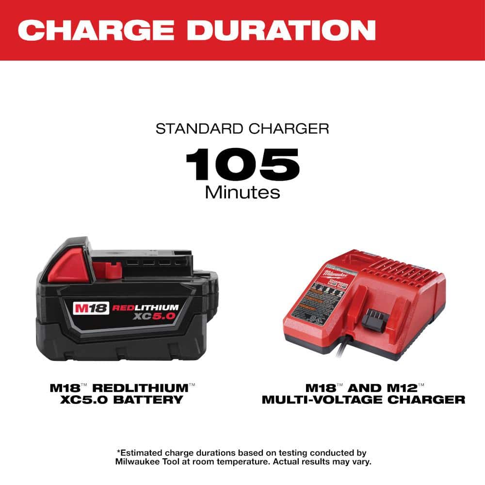 M18 18-Volt Lithium-Ion Cordless Rocket Dual Power Tower Light w/5.0ah Battery