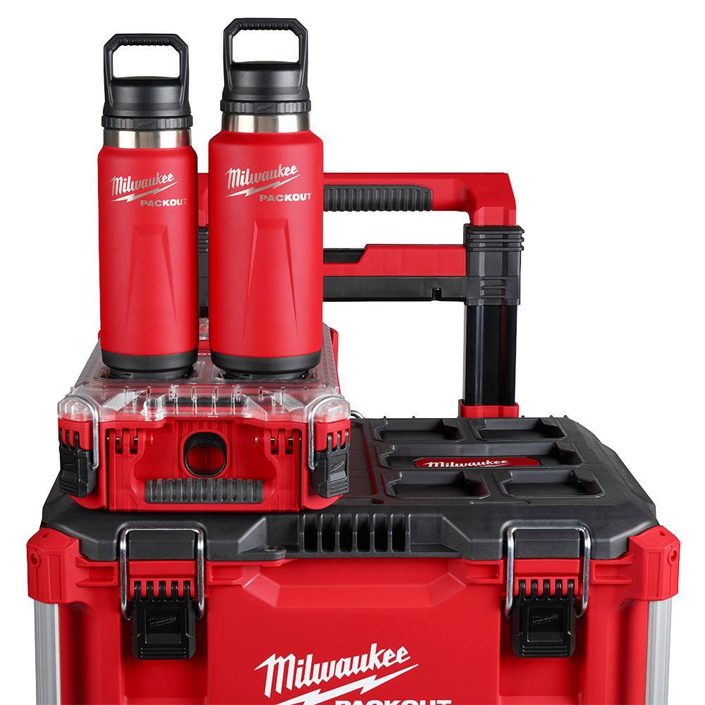 PACKOUT Red 36 oz. Insulated Bottle with Chug Lid