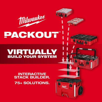 PACKOUT 11-Compartment Low-Profile Impact Resistant Portable Small Parts Organizer