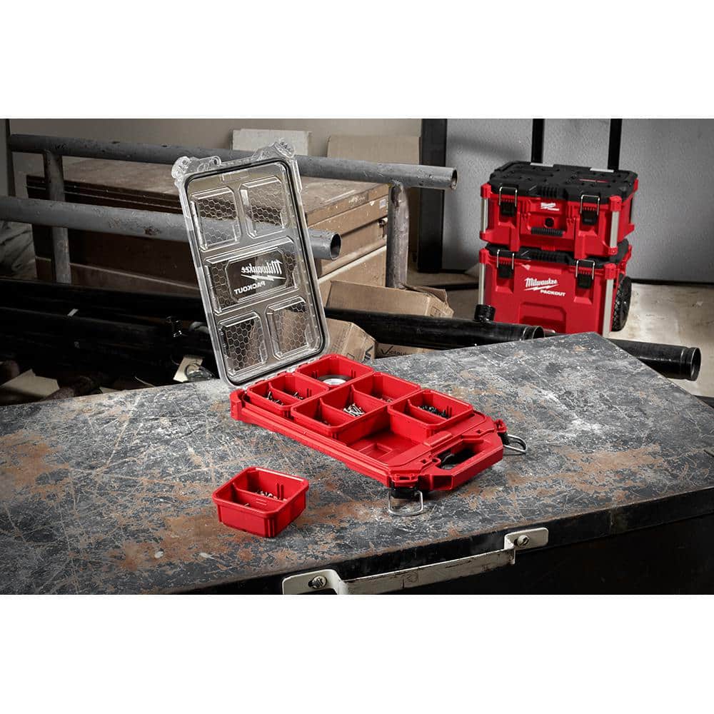PACKOUT 5-Compartment Low-Profile Compact Small Parts Organizer