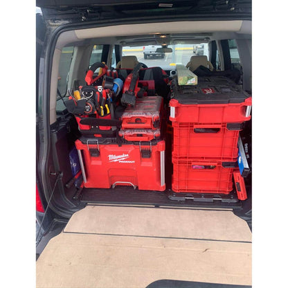 PACKOUT 18.6 in. Tool Storage Crate Bin with Carrying Handles and 50 lbs. Weight Capacity