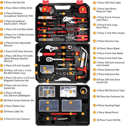 KingTool 325 Piece Home Repair Tool Kit, General Home/Auto Repair Tool Set